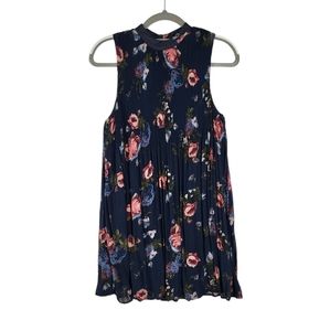 Taylor &sage women's navy floral print Sleeveless dress size S